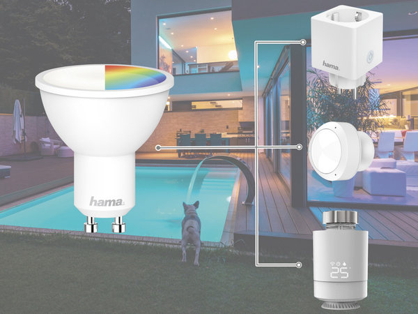 Hama LED-Lampe WLAN, GU10, 5,5 W, EEK: F, 400 lm, RGB + CCT, dimmbar - Produktbild 3