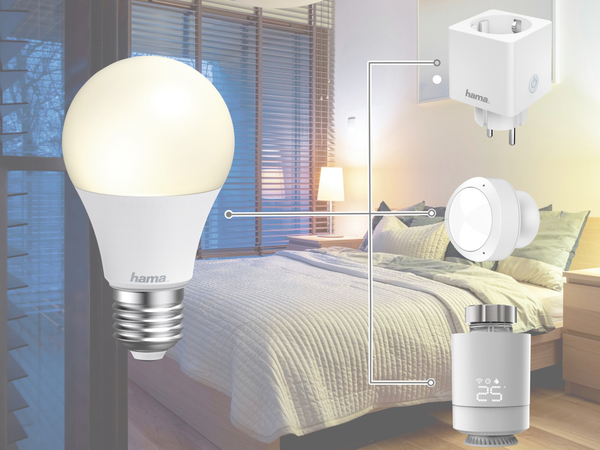 Hama LED-Lampe WLAN, E27, 10 W, EEK: G, 806 lm, weiß, dimmbar - Produktbild 3