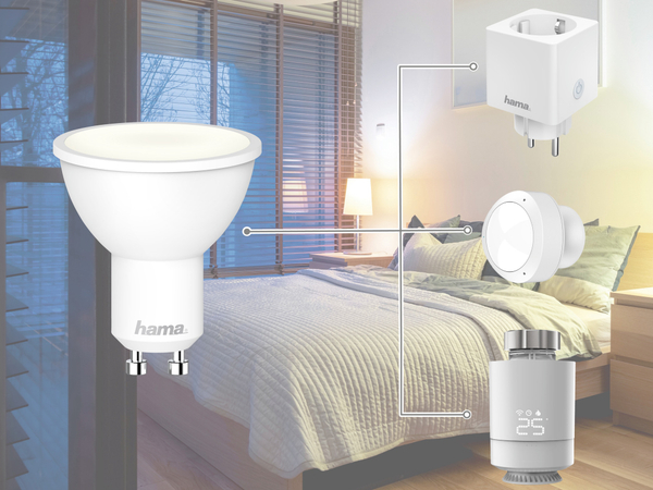 HAMA LED-Lampe, GU10, EEK: G, 5,5 W, 400 lm, WLAN, dimmbar - Produktbild 3