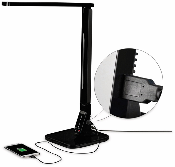 Blulaxa LED-Schreibtischleuchte 47615, 11 W, 530 lm, dimmbar, schwarz - Produktbild 2