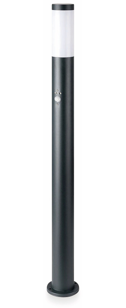 V-TAC Poller-Außenleuchte VT-838, IP44, E27, PIR -Sensor, Edelstahl grau, 1100mm, VT-8968, grau