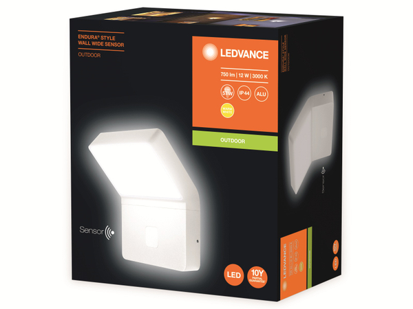 Ledvance LED-Wandleuchte Endura Style, 12 W, 750lm, 3000 K, weiß - Produktbild 4