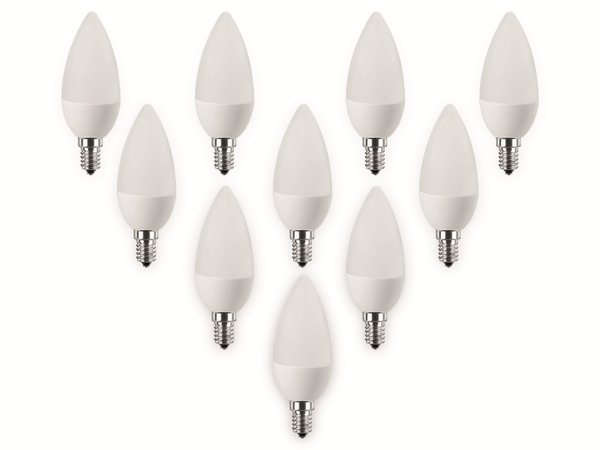 Blulaxa LED-Lampe 49225, C35, E14, EEK: F, 5 W, 470 lm, 2700 K, 10 Stück
