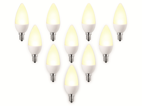 Blulaxa LED-Lampe 49225, C35, E14, EEK: F, 5 W, 470 lm, 2700 K, 10 Stück - Produktbild 2