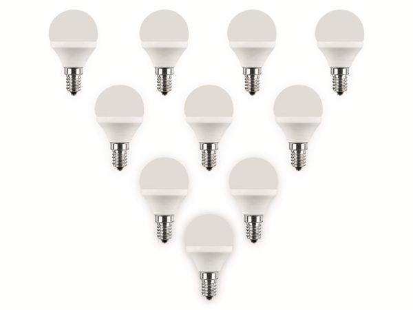Blulaxa LED-Lampe 4229, G45, E14, EEK: F, 5 W, 470 lm, 2700 K, 10 Stück