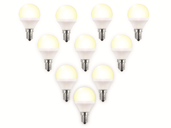 Blulaxa LED-Lampe 4229, G45, E14, EEK: F, 5 W, 470 lm, 2700 K, 10 Stück - Produktbild 2