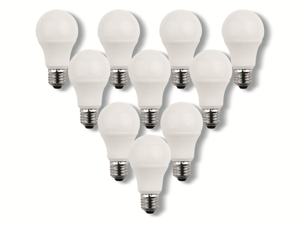 Blulaxa LED-Lampe 49234, A60, E27, EEK: F, 8 W, 810 lm, 2700 K, 10 Stück
