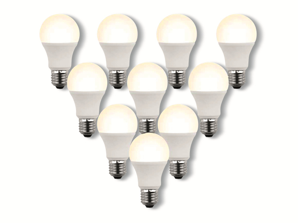 Blulaxa LED-Lampe 49234, A60, E27, EEK: F, 8 W, 810 lm, 2700 K, 10 Stück - Produktbild 2