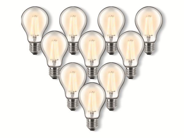 BLULAXA LED-Lampe 49253 A60 Filament, E27, EEK: E, 7 W, 810 lm, 2700 K, 10 Stück - Produktbild 2
