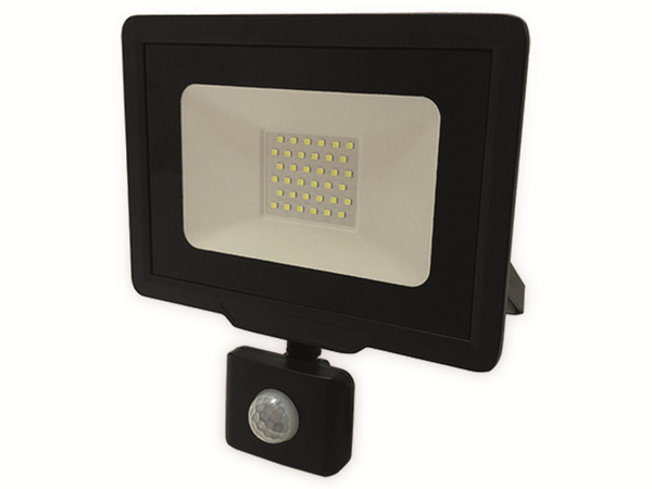 OPTONICA LED-Fluter, Bewegungsmelder 5948, 30 W, 4500 K, schwarz