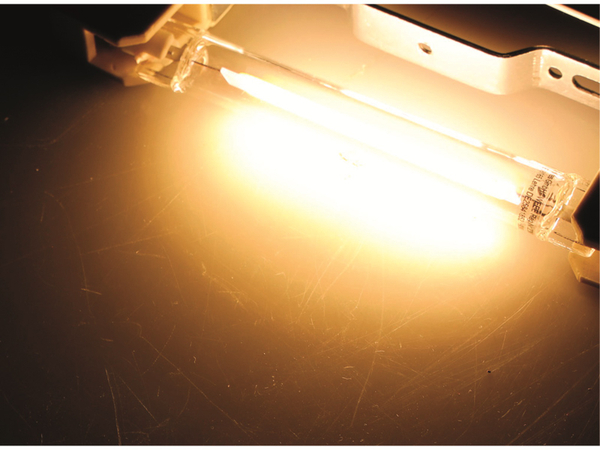CHILITEC LED-Lampe R7s, EEK: E, 8 W, 930 lm, 2900 K, warmweiß, COB, 118 mm - Produktbild 3
