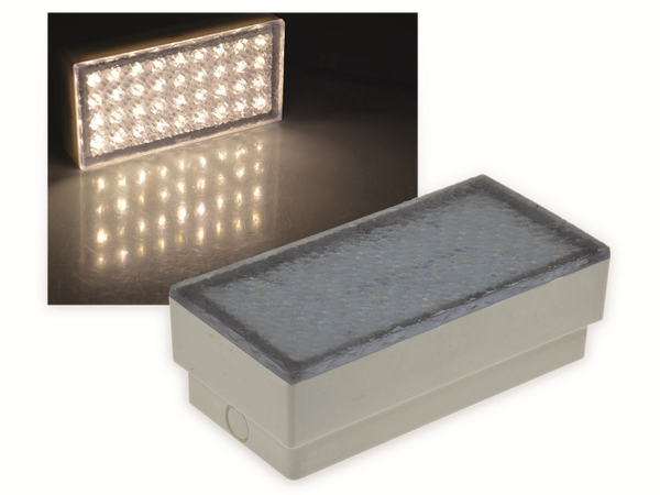 CHILITEC LED-Pflasterstein BRIKX 20, IP67, 3 W, 180 lm, 2700 K, 200x100 mm