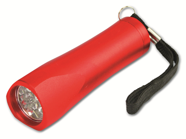 Grundig Taschenlampe mit 9 LEDs, rot