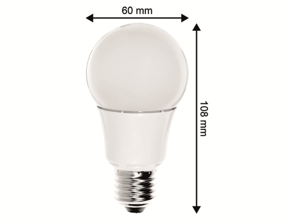 BLULAXA LED-Lampe 47217 A60, E27, EEK: G, 10 W, 810 lm, 2700 K, dimmbar - Produktbild 3