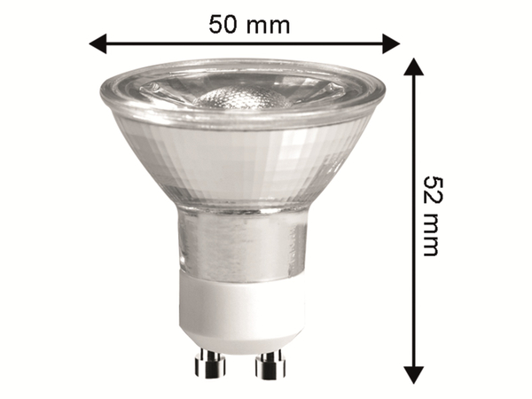 BLULAXA LED-Lampe 48797 PAR16, GU10, EEK: F, 4 W, 345 lm, 4000 K, Halogenoptik - Produktbild 3