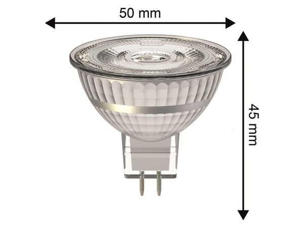BLULAXA LED-Lampe 49124 MR16, GU5.3, EEK: F, 5,8 W, 460 lm, 2700 K, dimmbar, Halogenoptik - Produktbild 2