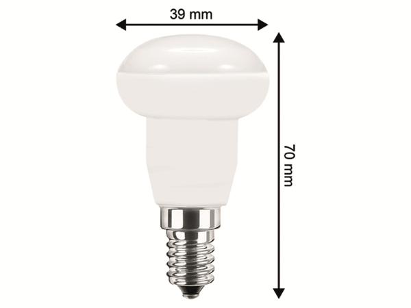 BLULAXA LED-Lampe 49139 R50, E14, EEK: E, 5 W, 470 lm, 4000 K - Produktbild 3