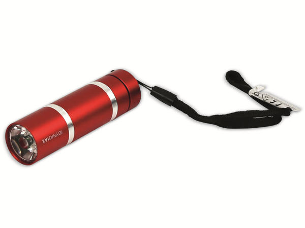 LED-Taschenlampe BMFL-1264-RT, Alu, rot