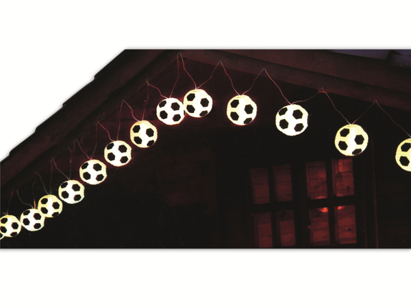 LED-Sommerlichterkette, Lampions, XXL, Fußball, B-Ware - Produktbild 2
