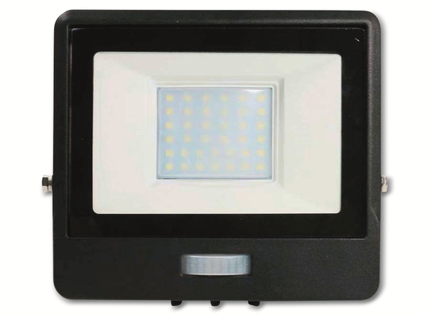 V-TAC LED-Fluter, Bewegungsmelder VT-138S-1 (20288) EEK: F, 30W, 2340 lm, 6500K, schwarz - Produktbild 6