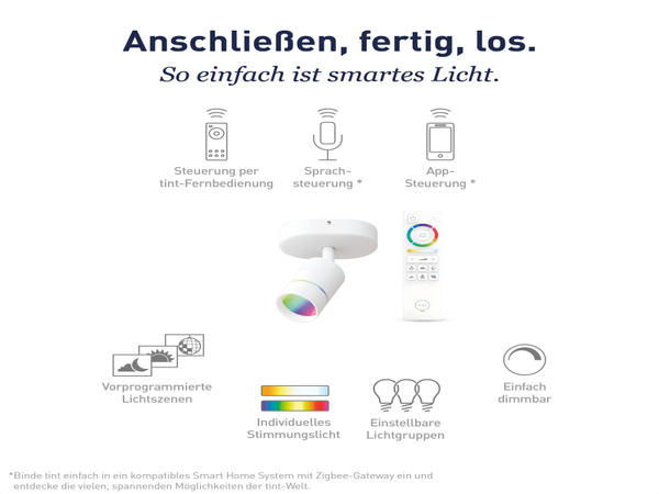 TINT Müller-Licht LED-Deckenspot, Nalo, RGB - Produktbild 4