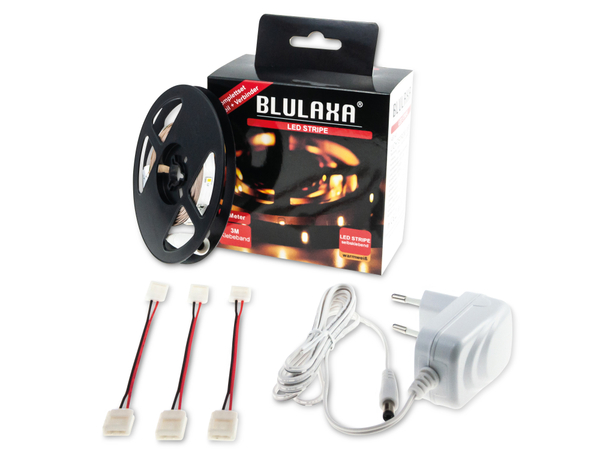 BLULAXA LED-Strip-Set, EEK: F, 9,5W, 700lm, 3000K, 3m - Produktbild 2