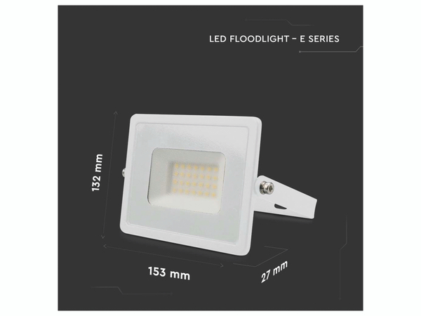 V-TAC LED-Fluter VT-4031, 30W, 2510lm, 3000K, IP65 - Produktbild 6