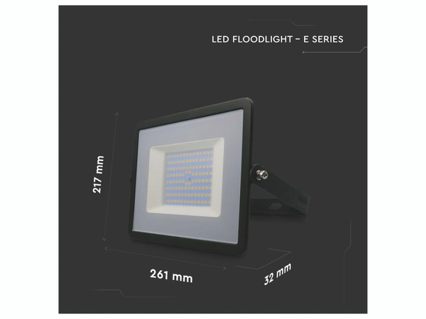 V-TAC LED-Fluter VT-40101, 100W, 8700lm, 4000K, IP65 - Produktbild 7