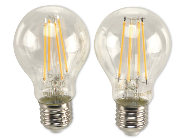 LED-Lampe Philips, E27, EEK: E, 7 W, warmweiß, 2er-Set - Produktbild 2