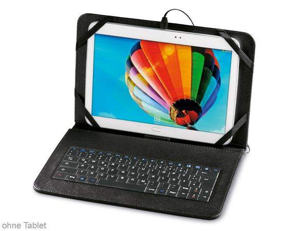 HAMA Tablet-Tasche mit integrierter Tastatur 50469, 10,1&quot;, OTG, schwarz