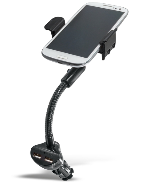 LOGILINK Smartphone KFZ-Halterung PA0121, 2x USB