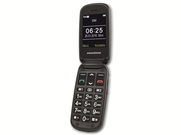 SWISSTONE Handy BBM 625, silber/schwarz - Produktbild 4