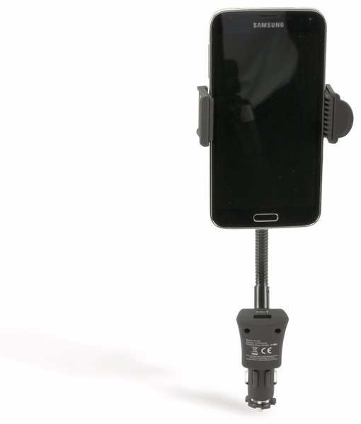 USB-Lader mit KFZ-Halterung für Smartphones, 2-Punkt, 2-fach, 5 V-/3,1 A - Produktbild 2