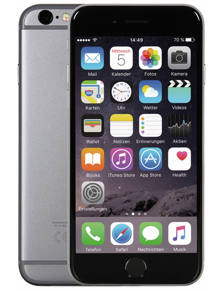 Smartphone APPLE iPhone 6, 64 GB, Space Grau, Refurbished