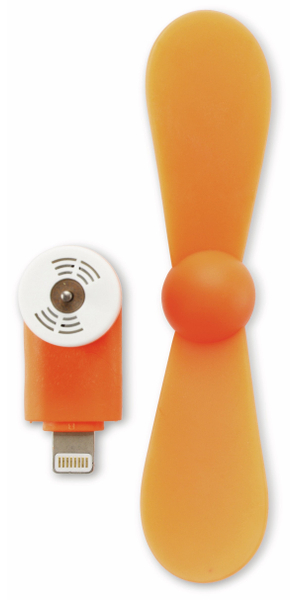 Spada Mini-Ventilator, Apple Lightning, Neon Orange - Produktbild 2