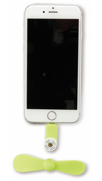 Spada Mini-Ventilator, Apple Lightning, Neon Grün - Produktbild 4