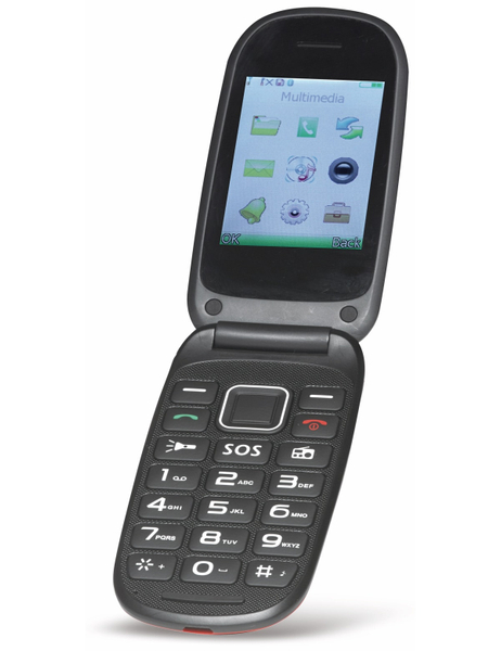 Denver Handy BAS-24100M, Klapphandy, schwarz - Produktbild 2