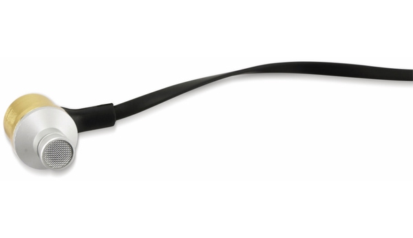 GRUNDIG In-Ear Headset mit Flachkabel 86353, gold/schwarz - Produktbild 4
