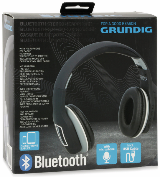 GRUNDIG Bluetooth-Headset 06593, faltbar, schwarz - Produktbild 5