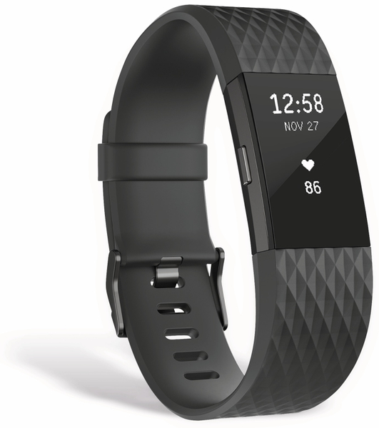 Fitbit Fitness-Armband Charge 2 small, Black Gunmetal