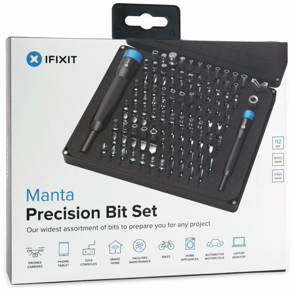 IFIXIT Bit-Set Manta Driver Kit, 114-teilig - Produktbild 4