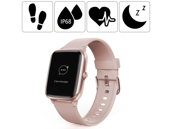 HAMA Smartwatch Fit Watch 5910, rosa - Produktbild 2