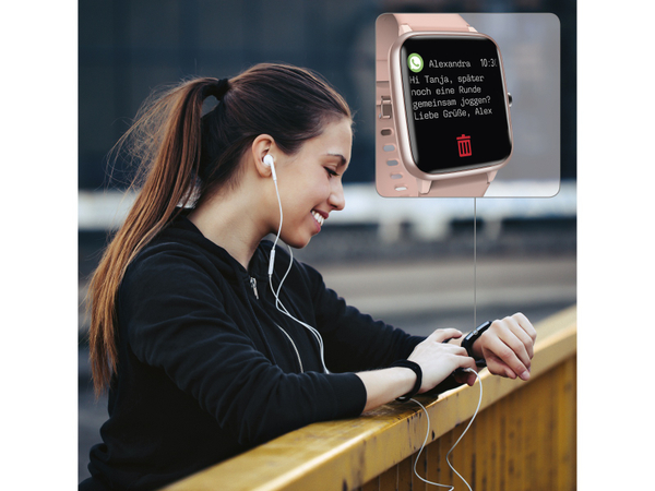 HAMA Smartwatch Fit Watch 5910, rosa - Produktbild 4