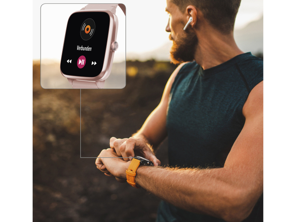 HAMA Smartwatch Fit Watch 5910, rosa - Produktbild 5