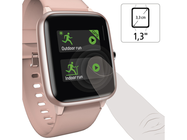 HAMA Smartwatch Fit Watch 5910, rosa - Produktbild 7