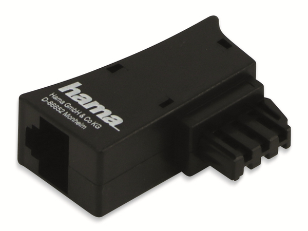 HAMA Adapter für Fritzboxkabel, TAE-F Stecker zu Modularkupplung 8p2c - Produktbild 2