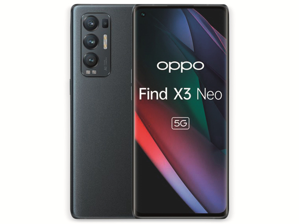OPPO Smartphone Find X3 Neo, 5G, 256 GB, OLED, starlight black