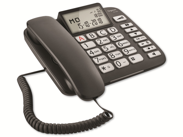 GIGASET Telefon DL580, Großtasten, schwarz - Produktbild 3