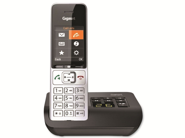 GIGASET Telefon Comfort 500A, silber-schwarz