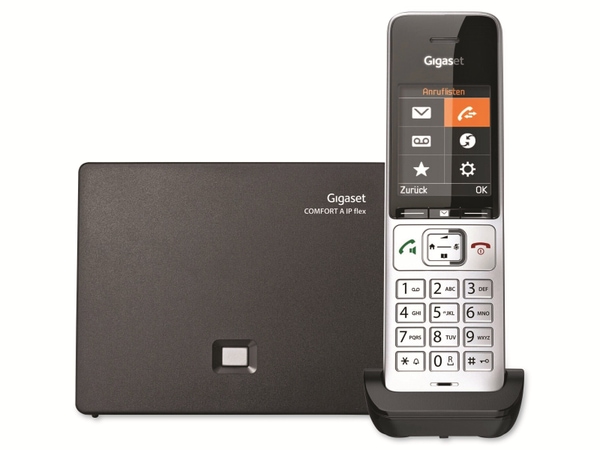 GIGASET IP-Telefon Comfort 500A, silber-schwarz